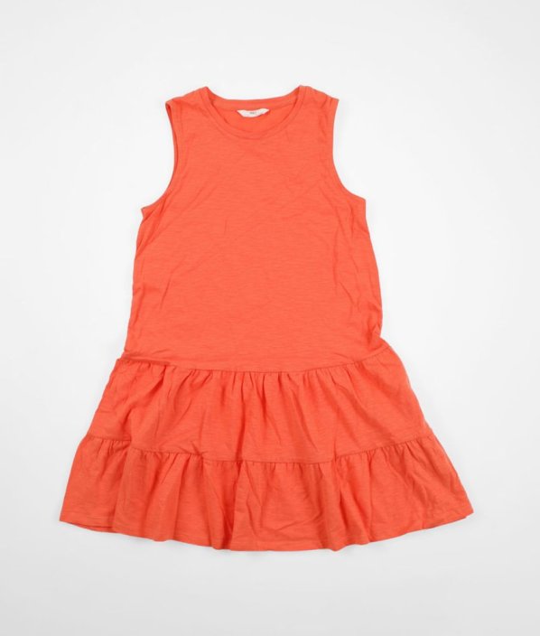 Oranžové šaty ze silné bavlny MARKS & SPENCER