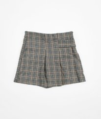 Sivá károvaná teplá KRAŤASOVÁ sukňa ZARA
