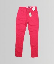 Růžové skinny kalhoty DENIM & CO