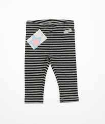 Šedočierne prúžkované mikinové legíny/tepláčiky CYCLEBAND