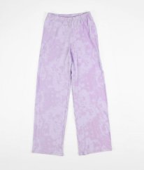 Fialovobílé pyžamové kalhoty H&M