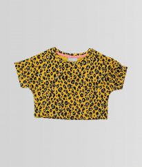 Okrové leopardí tričko MATALAN