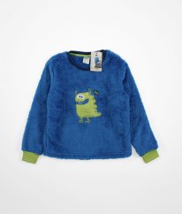 Modrá plyšová mikina LILY & DAN