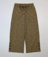 Béžové leopardí teplé kalhoty ZARA