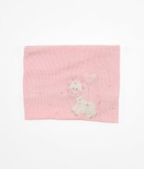 Růžová vaflová deka s obrázkem FAGOTTINO