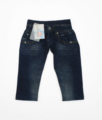 Modré silné legíny s potlačou CYCLEBAND