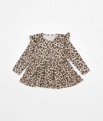 Béžová leopardia tunika