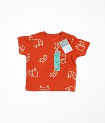 Cihlové tričko s autíčky PRIMARK