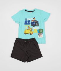 Tyrkysové tričko a šedé kraťasy PAW PATROL