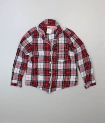 Károvaný pyžamový kabátek H&M
