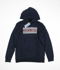 Tmavomodrá silnejšia mikina (170-176) JACK & JONES