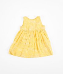Žluté šaty s květy MINI CLUB