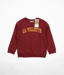 Hnědočervená silnější mikina z biobavlny s nápisem NAME IT