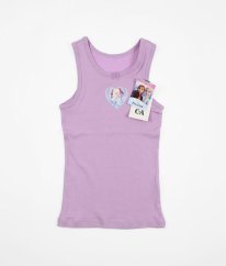 Lila dívčí tílko z biobavlny Frozen DISNEY