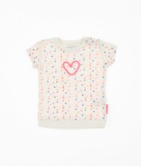 Smetanové tričko s puntíky NAPPIES