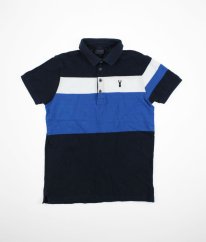 Modrobílé piké polo tričko NEXT