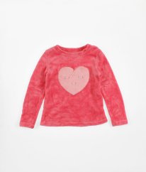 Růžová plyšová mikina DUNNES