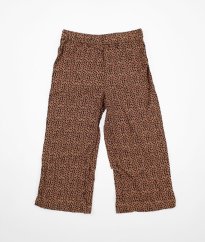 Hnědé leopardí kalhoty H&M