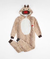 Béžový plyšový overal DUNNES