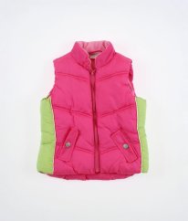 Růžovopistáciová zimní vesta NEXT