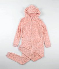 Růžový plyšový overal PRIMARK