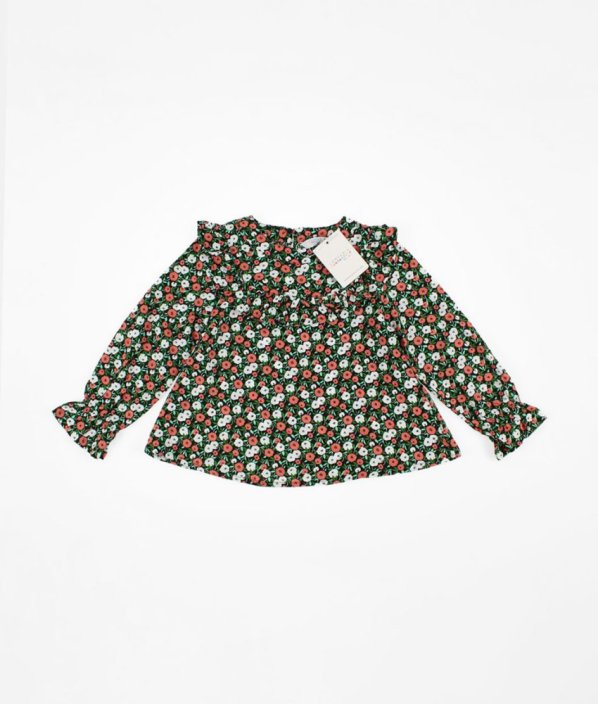 Barevná květovaná halenka s volánky COMPANIA FANTASTICA