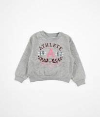 Šedá silnejšia mikina s nápisom H&M