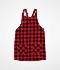 Červenočierna kockovaná šatová sukňa z jemného menčestra GEORGE