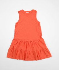 Oranžové šaty ze silné bavlny MARKS & SPENCER