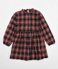 Barevné kárované flanelové šaty NEXT