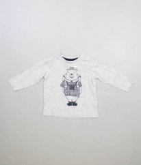 Šedé triko s medvídkem H&M