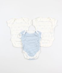 Sada 3 ks bílomodrých body GEORGE