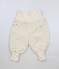 Krémové podšívané manšestráky H&M