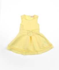 Vanilkové šaty s mašlí LIPSY