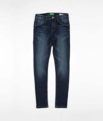Modré skinny rifle BENETTON