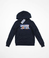 Tmavě modrá silnější mikina JACK & JONES