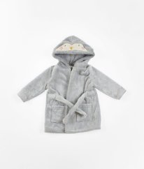 Šedý plyšový župan TU