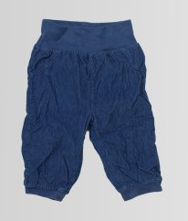 Modré podšité manšestráky MOTHERCARE