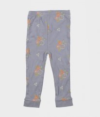 Modrofialové pyžamové kalhoty s květy NUTMEG