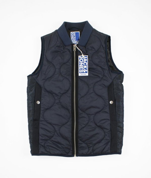 Tmavě modrá vesta jaro/podzim JACK & JONES