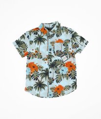 Modrá košile s letním vzorem PRIMARK