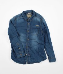 Modrá denimová košile ZARA