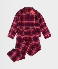 Vínové kárované flanelové pyžamo CYBERJAMMIES