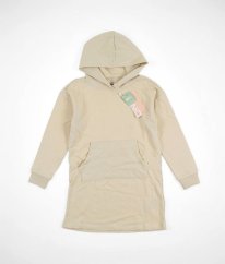 Svetlo béžové silnejšie mikinové šaty ONLY
