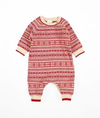 Krémovočervený svetrový overal NEXT