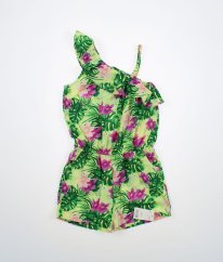 Pistáciový kraťasový overal