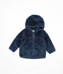 Modrá plyšová mikina/bundička H&M