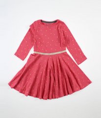 Růžové mikinové šaty s hvězdičkami BODEN