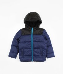 Modročierna teplá bunda jar/jeseň - ľahká zimná