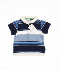 Modro-biele piké polo tričko JASPER CONRAN